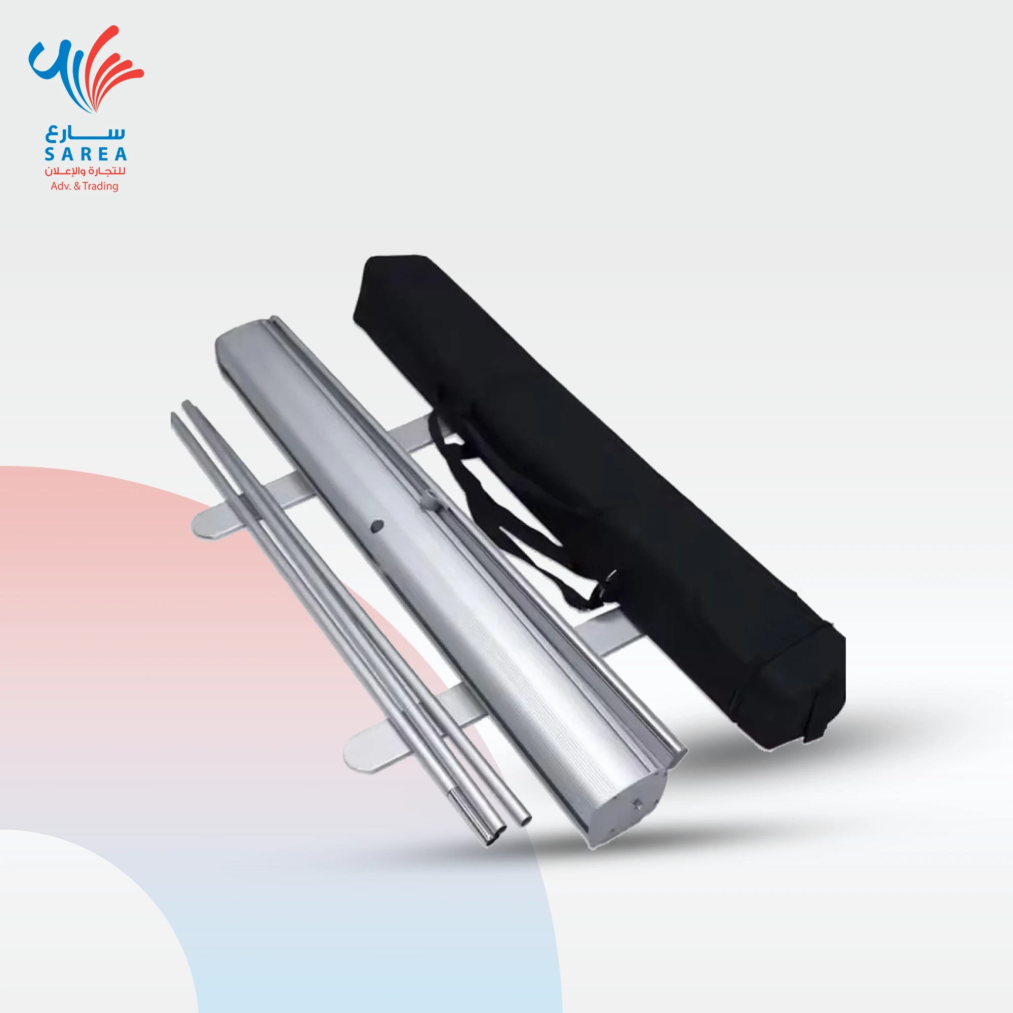 استاند سحاب المنيوم فضي 200×85سم/قطعه - الصورة 2