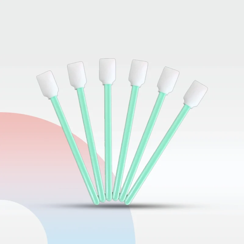 أعواد تنظيف بيضاء صغيرة لرؤوس الطابعات – تنظيف دقيق وآمن للمكونات الحساسة