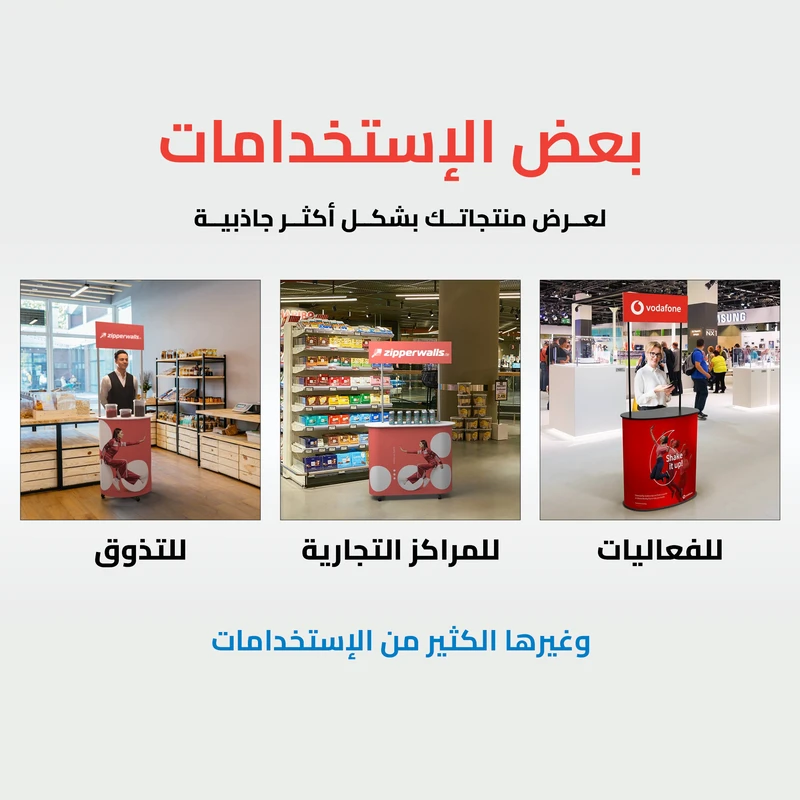 بروميشن استاند عرض فيبر مقاس 90×180 سم/قطعة - الصورة 5