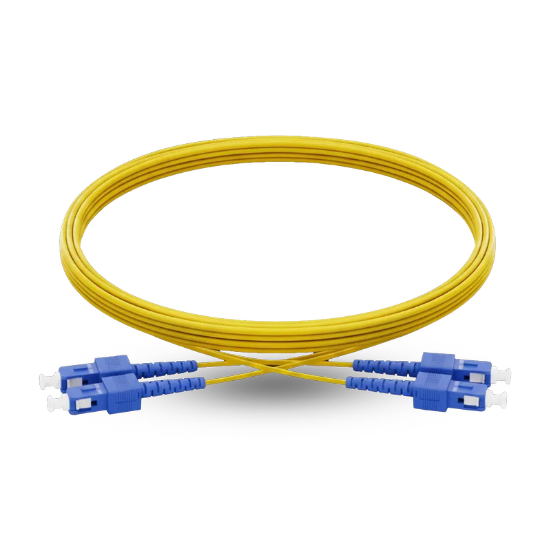 صورة كيبل فيبر اوبتكال مزدوج بطول 6 متر من نوع SC-UPS من ماركة ارت جت، مثالي للاتصالات عالية السرعة.