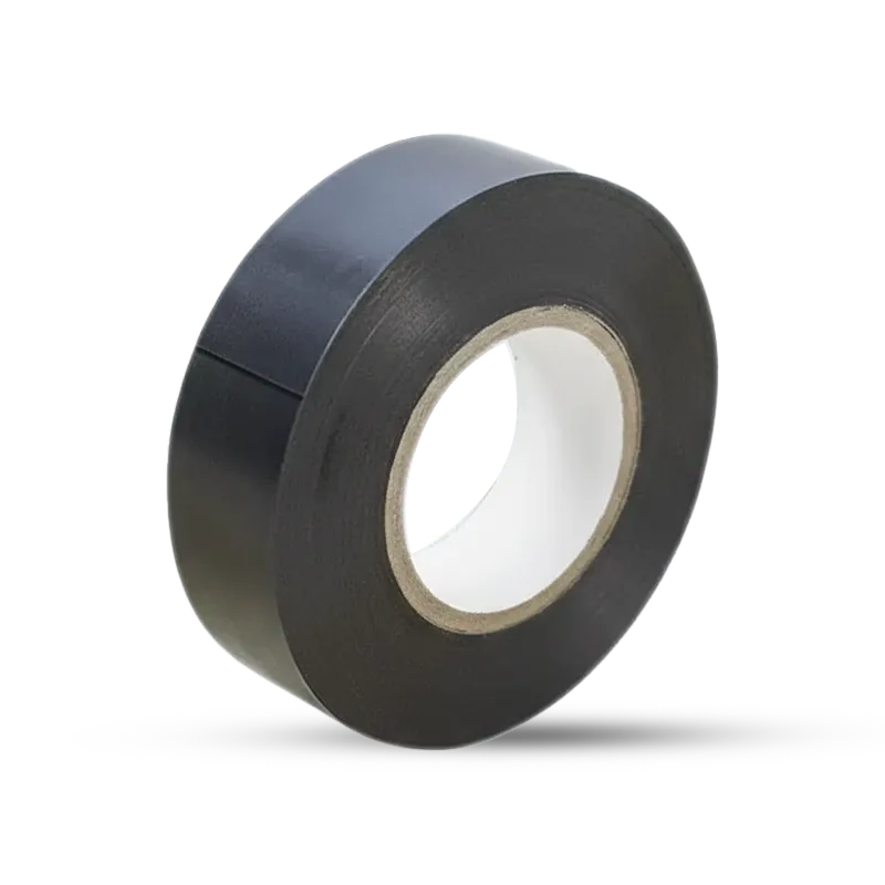شريط لاصق كهربائي أسود عازل (شليشان) عالي الجودة للأعمال الكهربائية